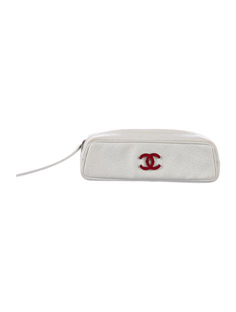 realreal chanel pencil case.